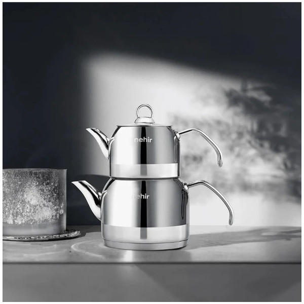 nehir-lotus-midi-stainless-steel-tea-set