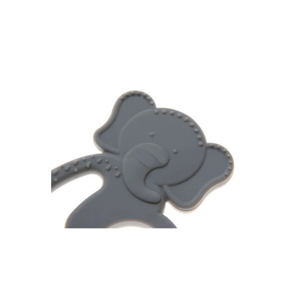babyjem-silicone-elephant-teether-gray---bpa