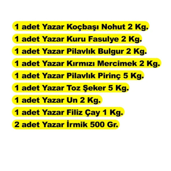 yazar-ramadan-package-9-pieces-22-kg