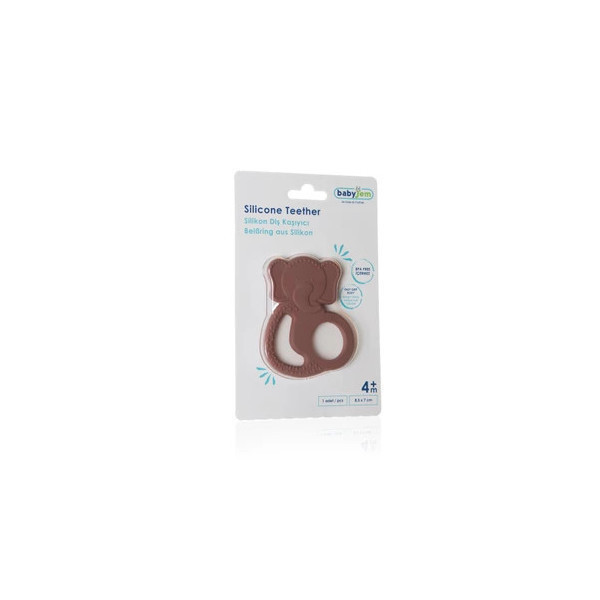 babyjem-silicone-elephant-teether-latte---bpa