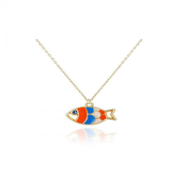 orange-fish-shaped-woman-necklace