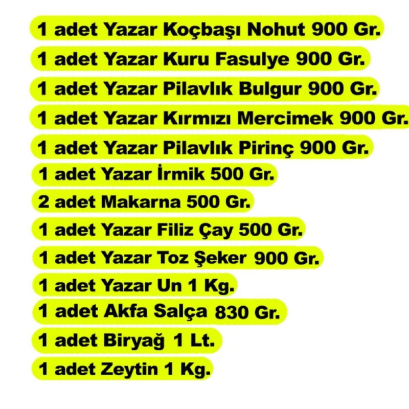 yazar-ramadan-package-13-pieces-114-kg
