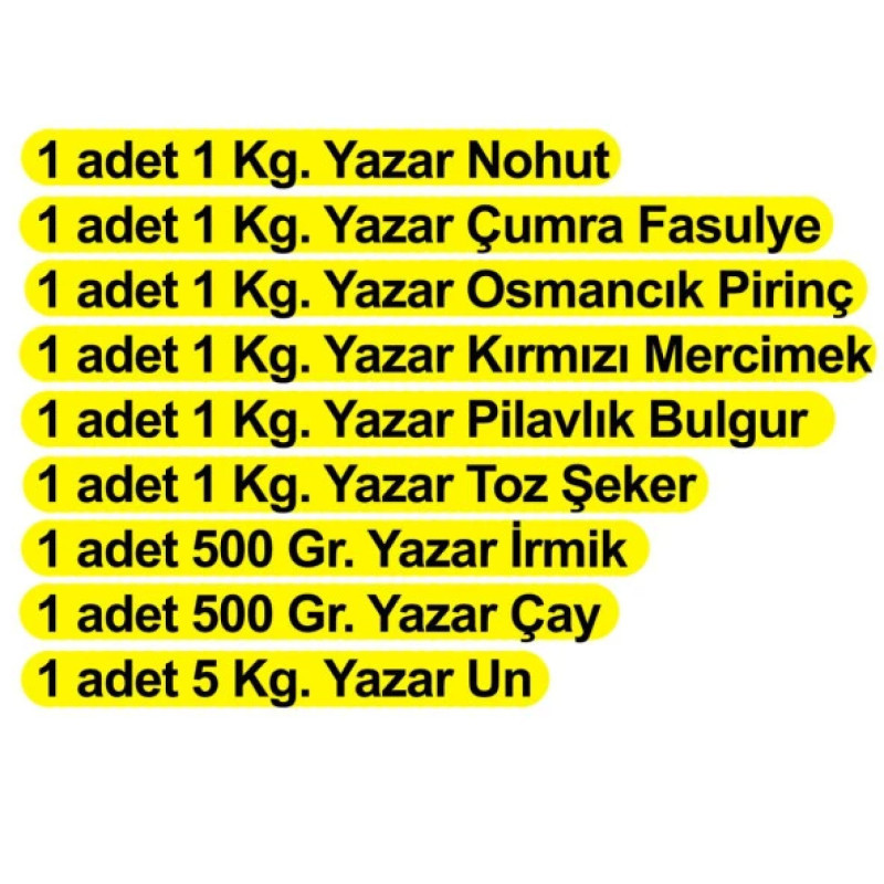 yazar-ramadan-package-9-pieces-12-kg