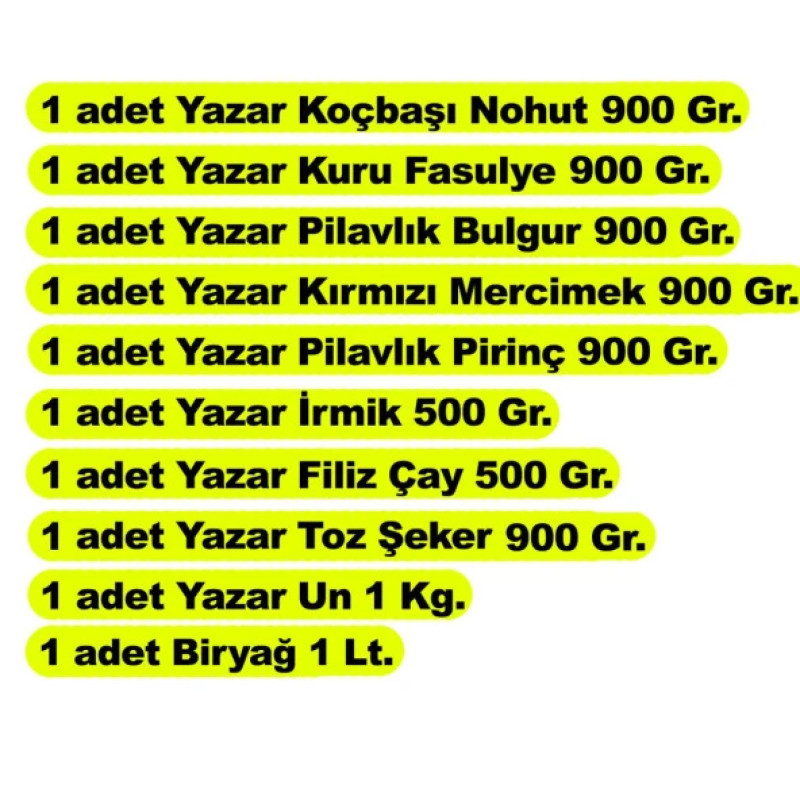 yazar-ramadan-package-10-pieces-84-kg