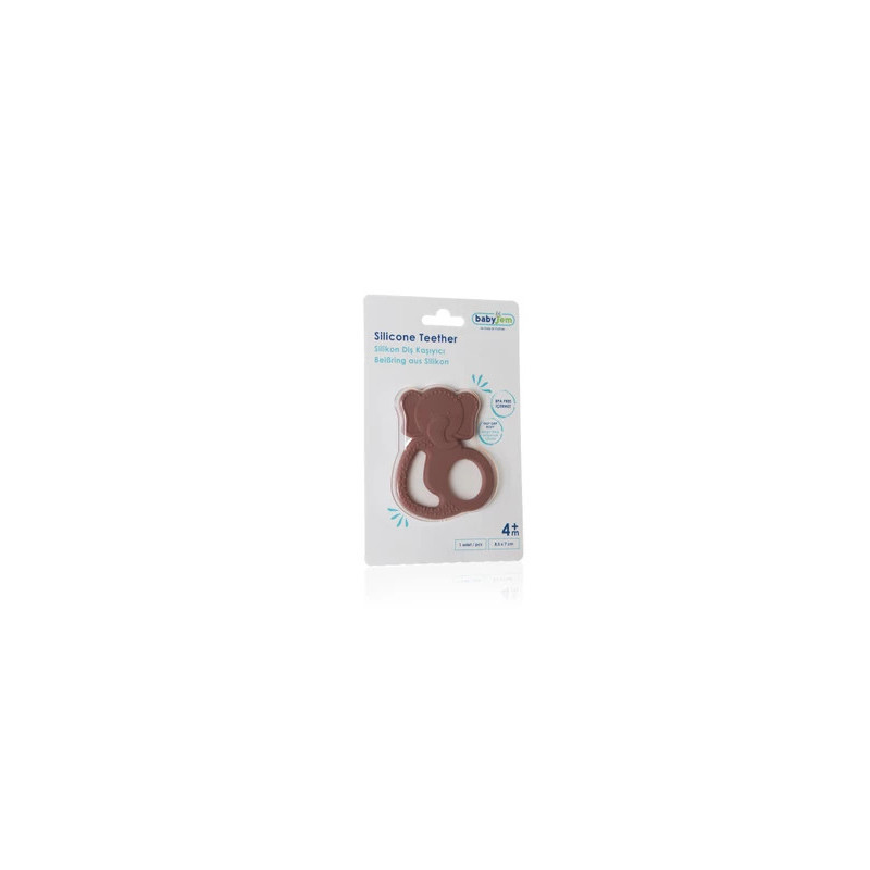 babyjem-silicone-elephant-teether-latte---bpa